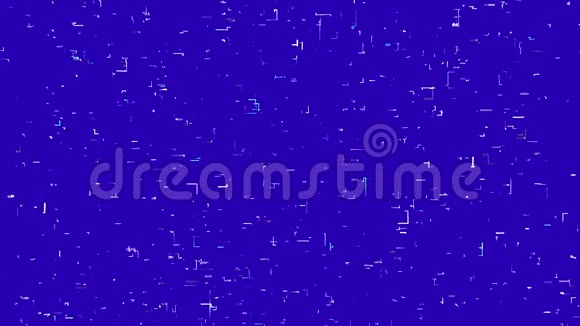 蓝色动画抽象背景视频的预览图