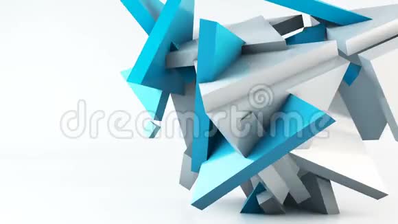 几何形状三角形运动背景视频的预览图