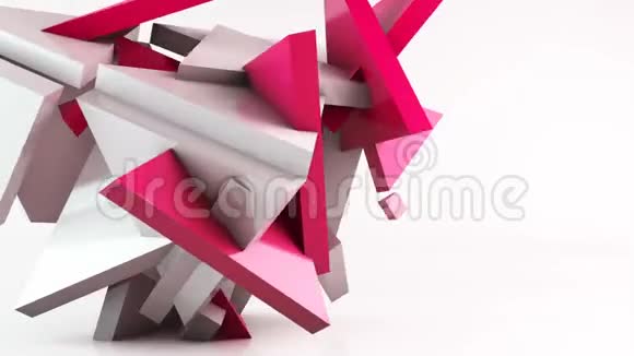 几何形状三角形运动背景视频的预览图