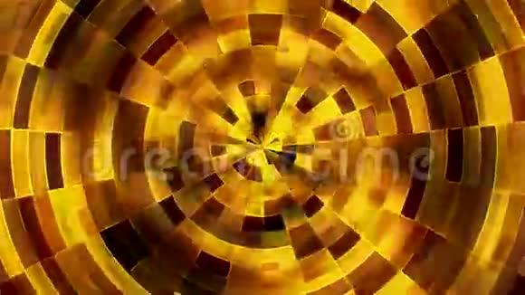 用黄色抽象旋转圆圈视频的预览图