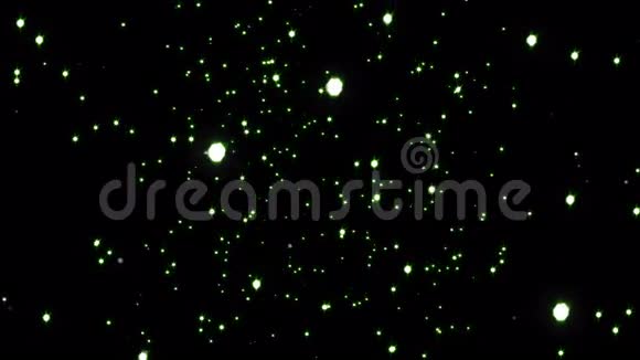 抽象绿色粒子背景视频的预览图