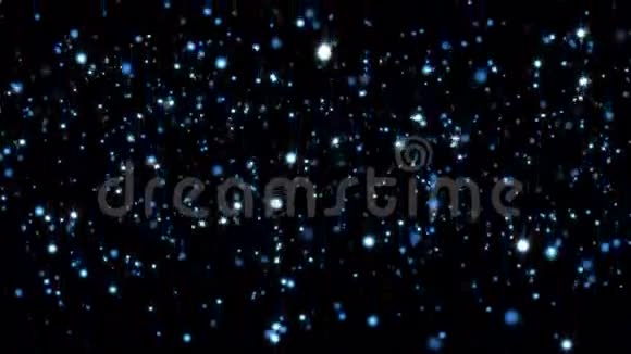抽象蓝色粒子背景视频的预览图