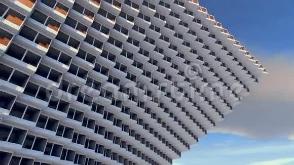 未来的建筑未来派建筑现代建筑未来的概念视频的预览图