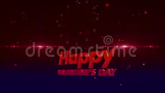 快乐情人节背景4K视频的预览图