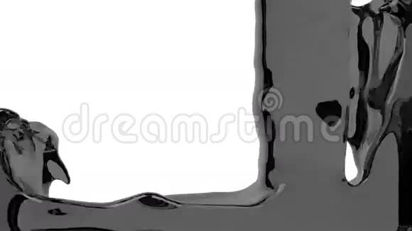 灰色液体充满屏幕阿尔法通道全高清视频的预览图