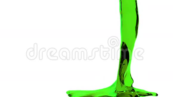 绿色液体充满屏幕阿尔法通道全高清视频的预览图