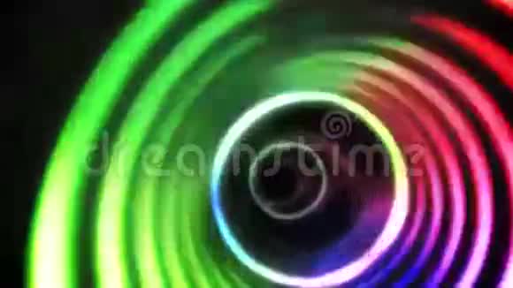 黑色上的圆形涡旋设计视频的预览图