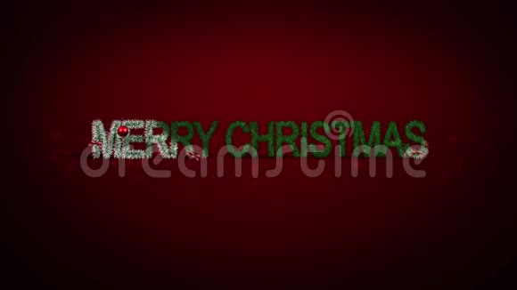 圣诞快乐装饰红色视频的预览图