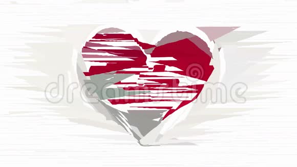 抽象红心装饰动画视频的预览图