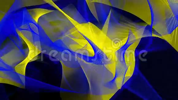 蓝色黄色和灰色的抽象背景视频的预览图