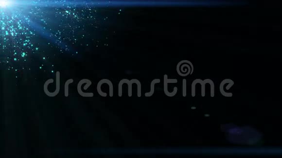 蓝色粒子无缝背景视频的预览图