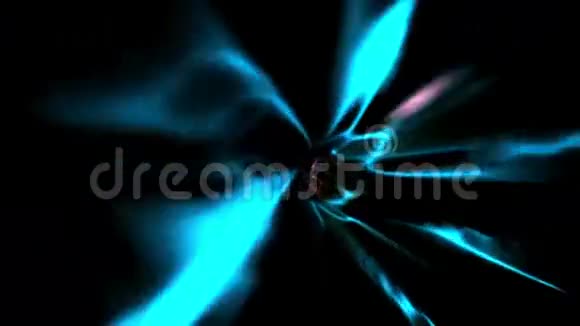 蓝色涡旋设计在黑色视频的预览图