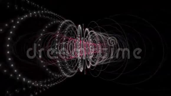 强大的动画粒子条纹对象在运动循环高清1080p视频的预览图