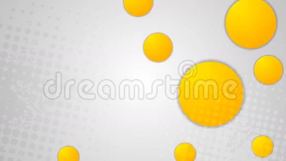 亮橙色圆圈视频动画视频的预览图