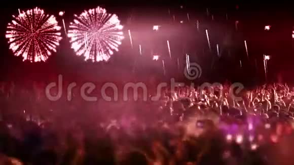 2016人群和烟花爆炸滑块凸轮视频的预览图
