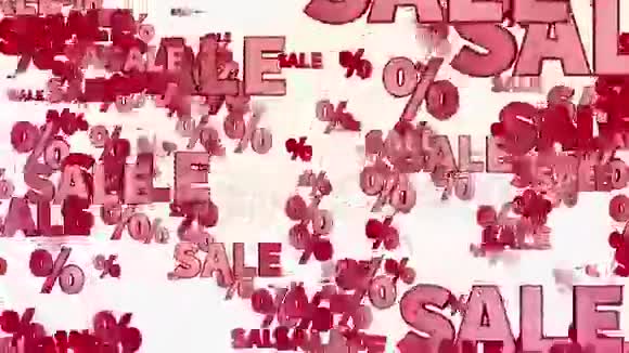 白色红色的销售量和百分比视频的预览图