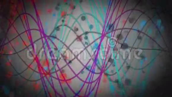 粒子物体运动的奇妙动画4096x2304环4K视频的预览图