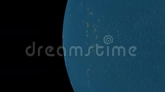 蓝色星球的3D动画视频的预览图
