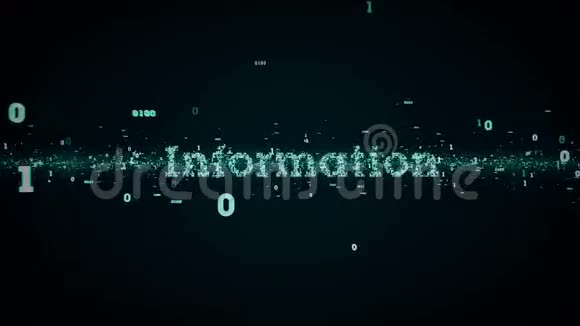 二进制关键字信息蓝色视频的预览图