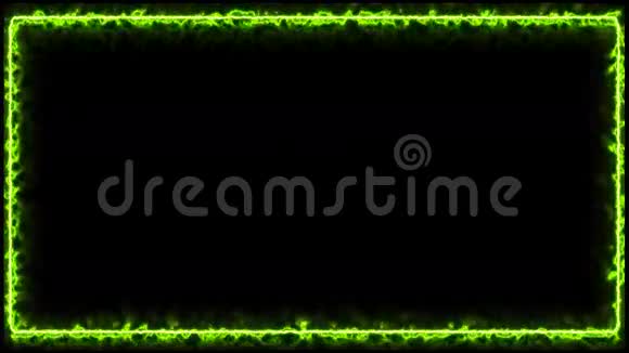 绿色电气全框架黑暗背景视频的预览图