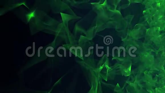黑色绿色抽象移动背景视频的预览图