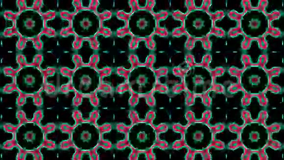 抽象马赛克红色绿色黑色视频的预览图