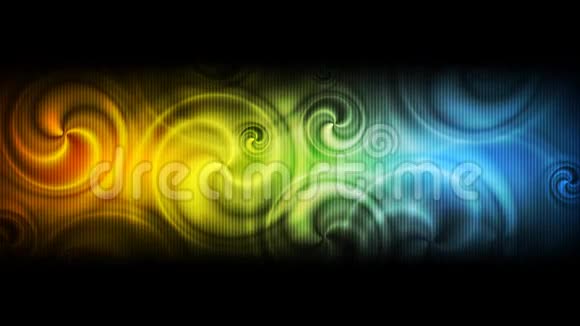 抽象彩色漩涡视频动画视频的预览图
