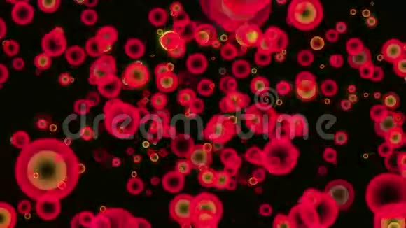 黑色的红色圆形运动视频的预览图