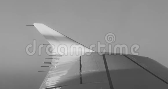 现代飞机黑白机翼视频的预览图