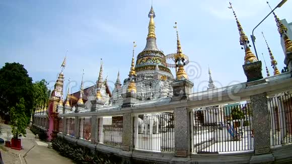 泰国清迈的圣方寺用菲舍耶透镜视频的预览图