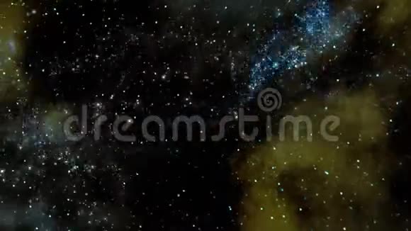 空间2233在外层空间飞行通过星域视频的预览图