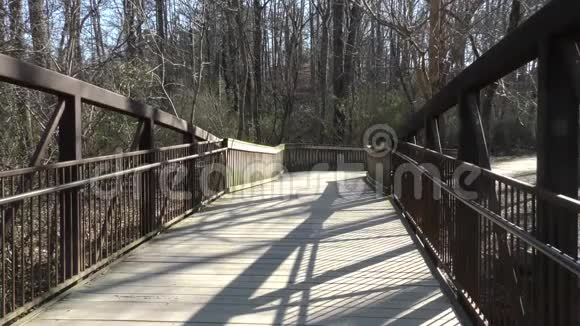 乔治亚州塞威尔溪从右侧望过塞威尔溪大桥视频的预览图