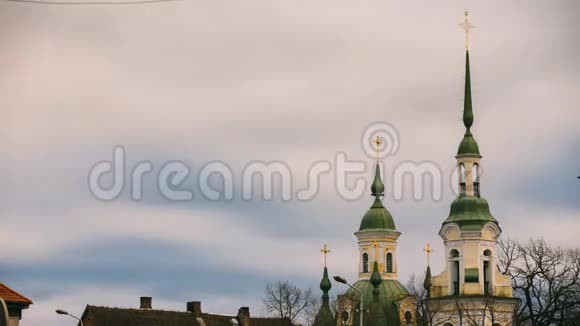 帕尔努爱沙尼亚古圣凯瑟琳的教堂是俄罗斯东正教著名的视频的预览图