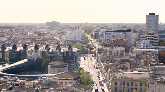 法国西南部波尔多的城市景观视频的预览图