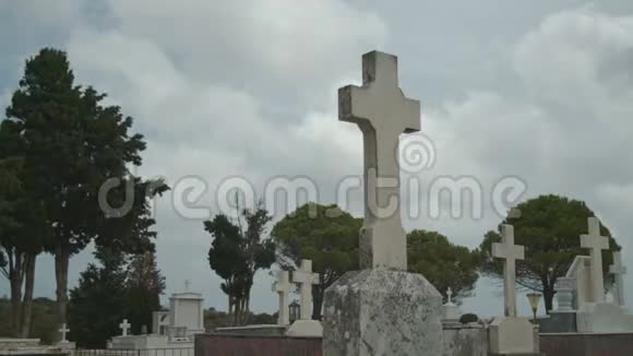 希腊东正教公墓时间流逝视频的预览图
