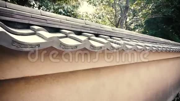 日式复古混凝土屋顶墙视频的预览图