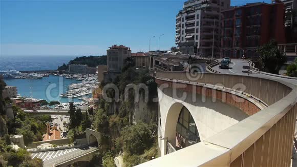 摩纳哥的城市景观法国科特达祖尔视频的预览图