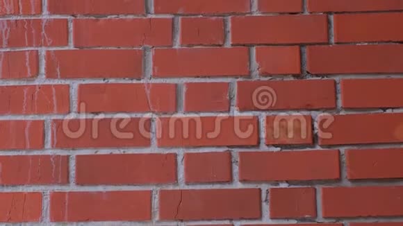 老橙色砖墙砖墙砖石纹理砖工图案背景视频的预览图