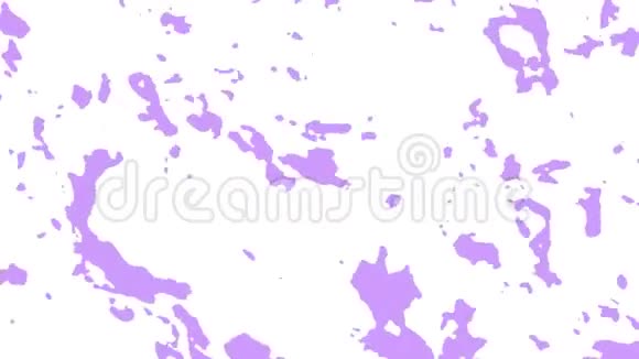 白色背景上移动的粉红色形状的抽象动画无缝环路动画背景壁纸视频的预览图