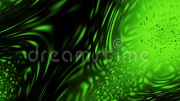 带有抽象水波循环背景的绿色表面视频的预览图