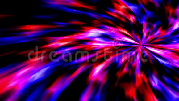 抽象宇宙未来感隧道超跃入星系光霓虹发光速度三维渲染视频的预览图