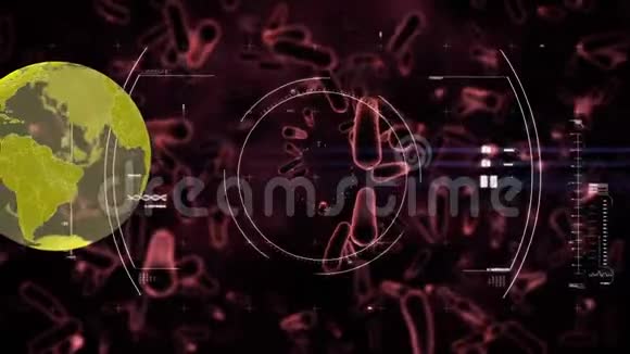 全球绿色日冕病毒动画视频的预览图