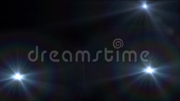 动画白光在黑色背景下从摄像机中闪光视频的预览图