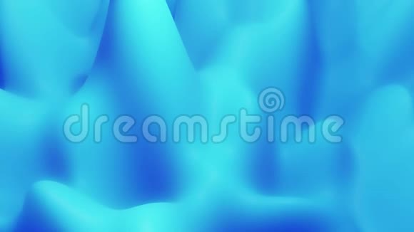 抽象液体蓝色物质内部辉光表面似景观4k无缝循环动画美丽的色彩渐变视频的预览图