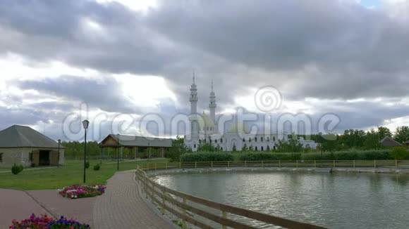 白色清真寺博加尔伏尔加保加利亚喀山古博尔加尔文化遗产教科文组织鞑靼斯坦俄罗斯视频的预览图