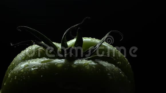 新鲜的绿色番茄视频的预览图
