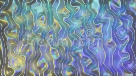 彩色抽象波的动画视频的预览图