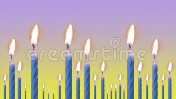 蜡烛在时间流逝中迅速燃烧视频的预览图