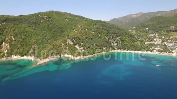 希腊帕尔加的空中录像视频的预览图