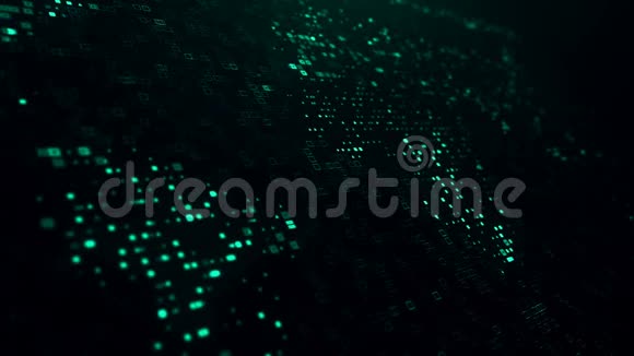 黑蓝十六进制数字编码未来信息技术计算机产生的无缝环路视频的预览图